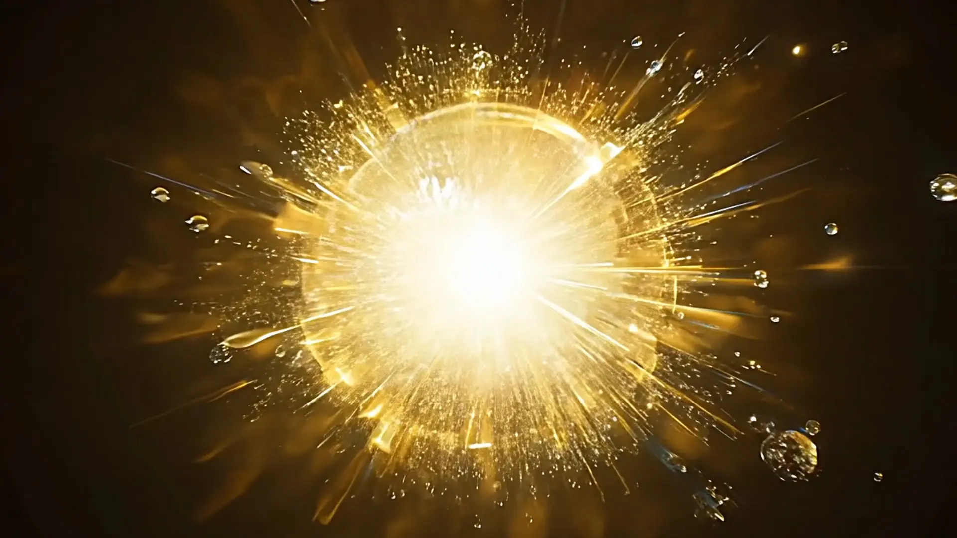 Radiant Particle Explosion Overlay for Logo Animation